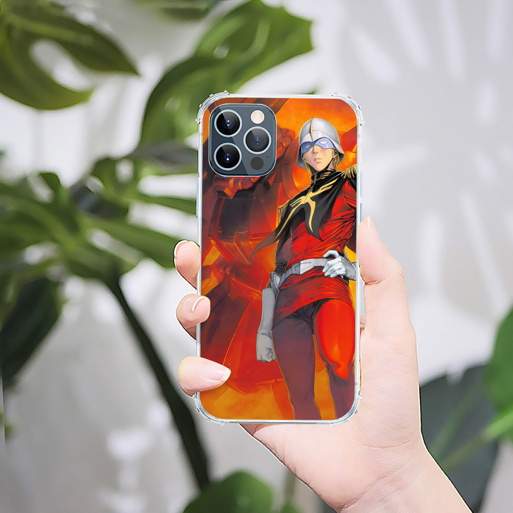 （画像用） 機動戦士ガンダム Mobile Suit Gundam 【iPhone 12シリーズ対応】透明スマホケース（クリアソフトケース）